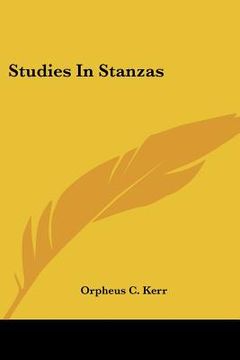 portada studies in stanzas (en Inglés)