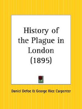 portada history of the plague in london (en Inglés)