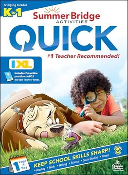 portada Summer Bridge Activities Quick Kindergarten Workbooks to 1st Grade Workbooks, Phonics, Math & More Kindergarten Learning Activities & 1st Grade Learning Activities, Kindergarten & First Grade Workbook (en Inglés)