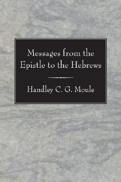 portada messages from the epistle to the hebrews (en Inglés)