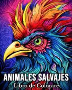 portada Animales Salvajes Libro de Colorear: 50 Imágenes Bonitas para Aliviar el Estrés y Relajarse