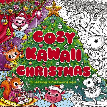 Cozy Kawaii Christmas. 50 Adorably Festive Coloring Pages (en Inglés)