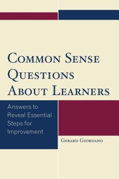 portada Common Sense Questions About Learners: Answers to Reveal Essential Steps for Improvement (in English)