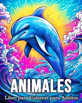 portada Animales Libro para Colorear para Adultos: 50 Imágenes Bonitas para Aliviar el Estrés y Relajarse