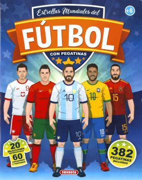 portada Estrellas Mundiales del Futbol con Pegatinas