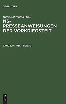 portada 1938. Register (in German)