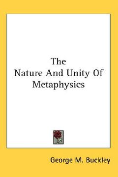 portada the nature and unity of metaphysics (en Inglés)