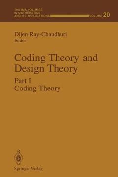 portada coding theory and design theory: part i coding theory