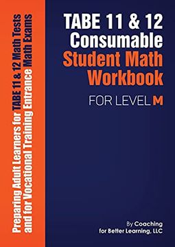 portada Tabe 11 and 12 Consumable Student Math Workbook for Level m (en Inglés)