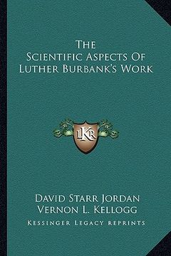 portada the scientific aspects of luther burbank's work (in English)