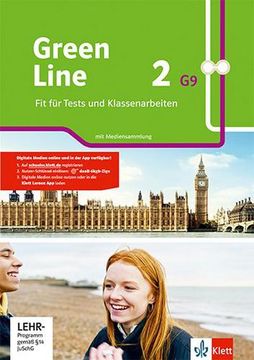 portada Green Line 2 g9: Fit für Tests und Klassenarbeiten. Arbeitsheft mit Lösungen und Mediensammlung Klasse 6 (Green Line g9. Ausgabe ab 2019)