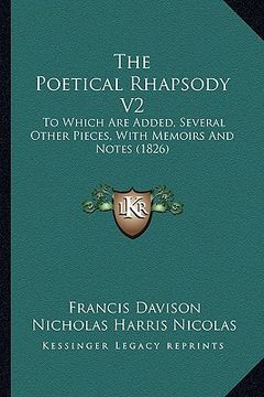 portada the poetical rhapsody v2: to which are added, several other pieces, with memoirs and notes (1826)