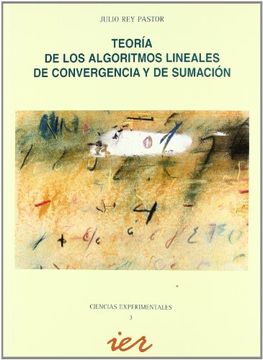 portada Teoria de los Algoritmos Lineales de Convergencia y de Sumacion. (in Spanish)