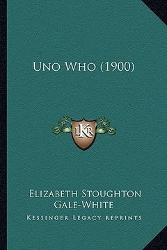 portada uno who (1900) (en Inglés)
