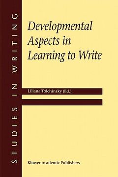 portada developmental aspects in learning to write (in English)