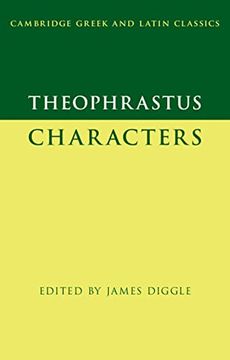 portada Theophrastus: Characters (Cambridge Greek and Latin Classics) (en Inglés)