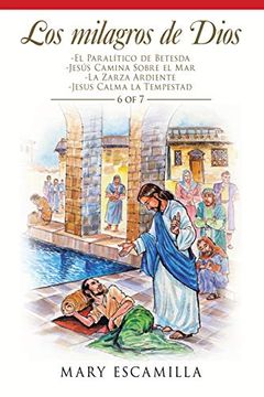 portada Los Milagros de Dios: -el Paralítico de Betesda -Jesús Camina Sobre el mar -la Zarza Ardiente -Jesus Calma la Tempestad