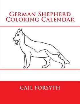 portada German Shepherd Coloring Calendar (in English)