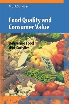 portada food quality and consumer value: delivering food that satisfies (en Inglés)