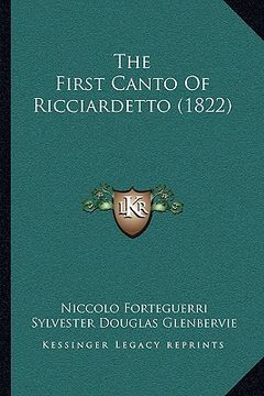 portada the first canto of ricciardetto (1822) (en Inglés)