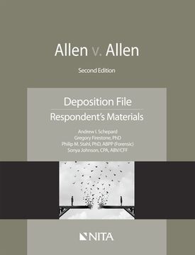 portada Allen V. Allen: Deposition File, Respondent's Materials (in English)