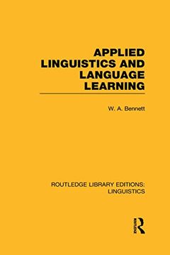 portada Applied Linguistics and Language Learning (Rle Linguistics c: Applied Linguistics) (en Inglés)