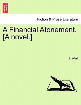 portada a financial atonement. [a novel.] (in English)