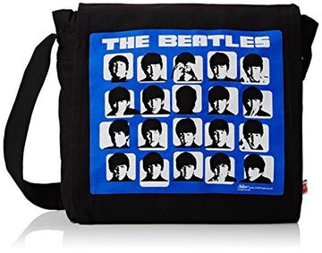 portada Bandolera the Beatles Azul Negra (mochila)