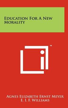 portada education for a new morality (en Inglés)