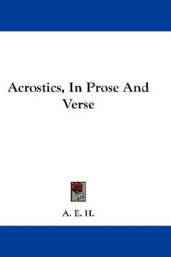 portada acrostics, in prose and verse (en Inglés)