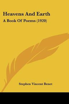 portada heavens and earth: a book of poems (1920) (en Inglés)