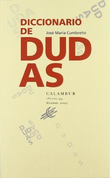 portada Diccionario de dudas (Poesía)