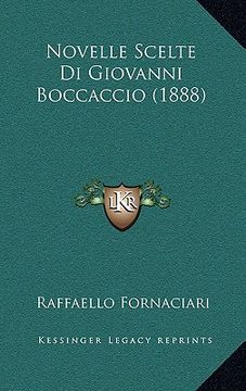 portada Novelle Scelte Di Giovanni Boccaccio (1888) (en Italiano)