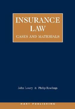 portada insurance law: cases and materials (en Inglés)
