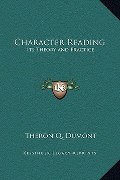 portada character reading: its theory and practice