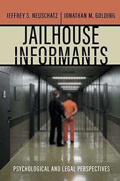 portada Jailhouse Informants: Psychological and Legal Perspectives (Psychology and Crime) (en Inglés)