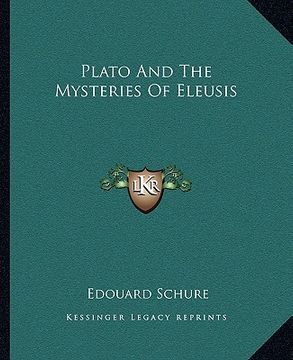 portada plato and the mysteries of eleusis