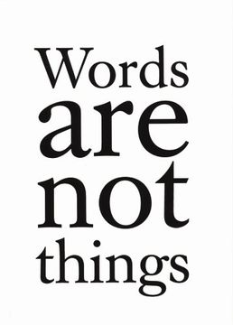 portada Words are not Things