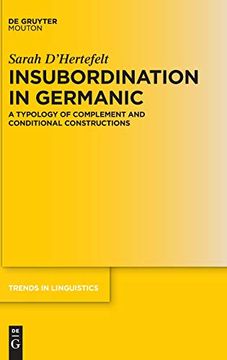 portada Insubordination in Germanic: A Typology of Complement and Conditional Constructions (Trends in Linguistics) (en Inglés)