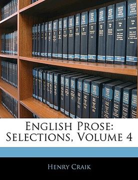portada english prose: selections, volume 4