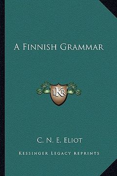 portada a finnish grammar (in English)