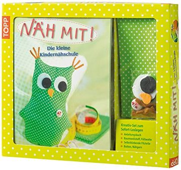 portada Kreativ-Set Näh Mit!: Anleitungsbuch + Material für eine Eule