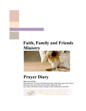 portada Faith, Family and Friends Ministry Prayer Diary (en Inglés)