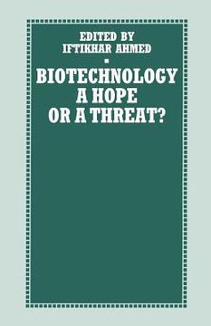 portada Biotechnology: A Hope or a Threat? (en Inglés)
