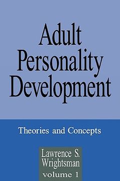 portada adult personality development: volume 1: theories and concepts (en Inglés)