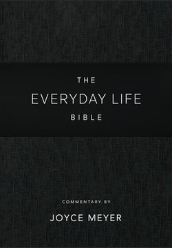 portada Everyday Life Bible: Black Leatherluxe®: The Power of God'S Word for Everyday Living (in English)