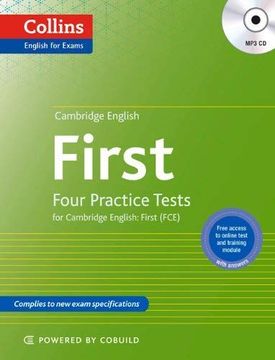 portada Cambridge English: First: Four Practice Tests for Cambridge English: First (Fce) (Collins English for Exams) (en Inglés)
