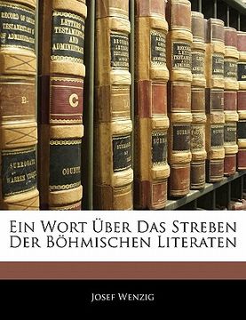 portada Ein Wort Über Das Streben Der Böhmischen Literaten (en Alemán)