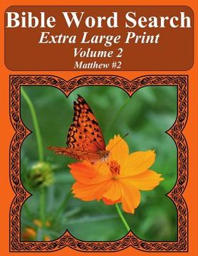 portada Bible Word Search Extra Large Print Volume 2: Matthew #2 (in English)