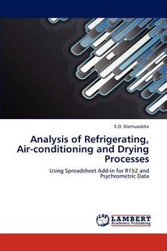 portada analysis of refrigerating, air-conditioning and drying processes (en Inglés)